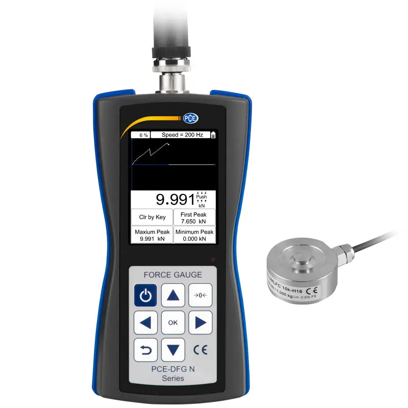 PCE-DFG NF 10K - 3m Force Gage with Peak Hold & USB Connectivity