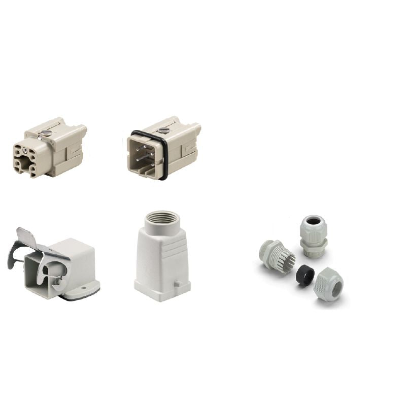 1712650000 - Heavy-Duty RockStar HDC Connector Kit, 4 Poles, 400V