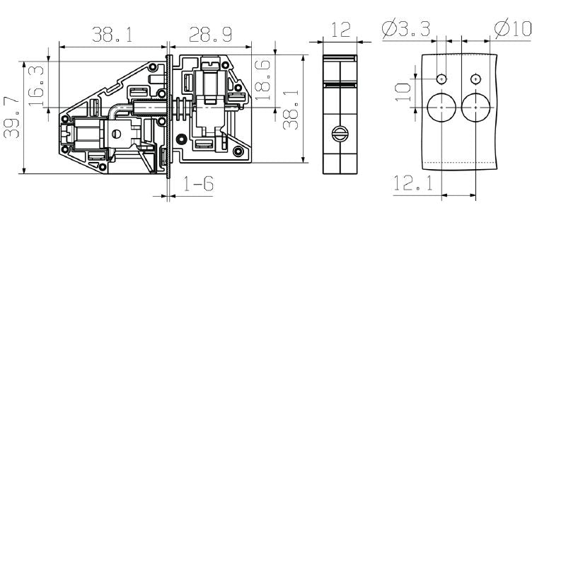 2440750000 - Compact 39.7mm Feed-Through Terminal, 16mm² Cross-Section  (Pack of 50)