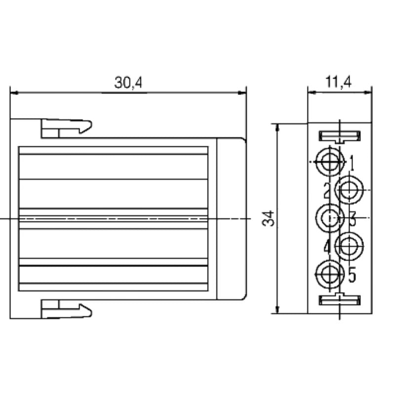 1758390000 - Heavy-Duty HDC Female Connector, 20A, 250V, Polycarbonate  (Pack of 10)