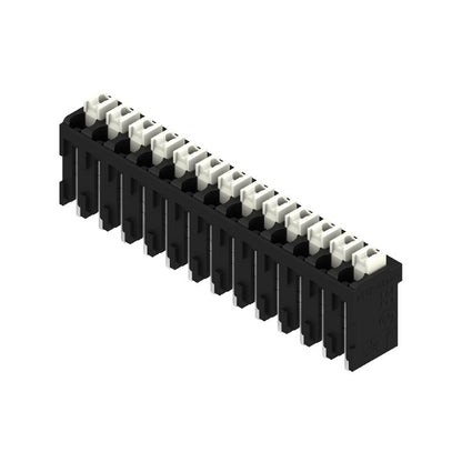 1870020000 - 3.81mm 13-Pole PCB Terminal with 180° Angle, Black Actuator  (Pack of 11)