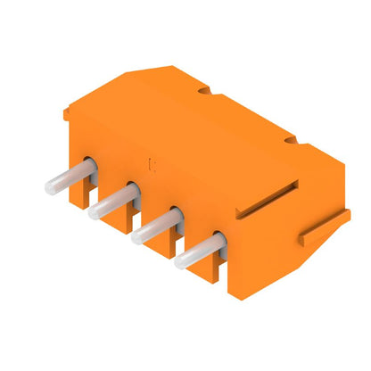 1912340000 - 3.5mm Pitch PCB Terminal, 4 Poles, 90° Angle, Orange  (Pack of 100)