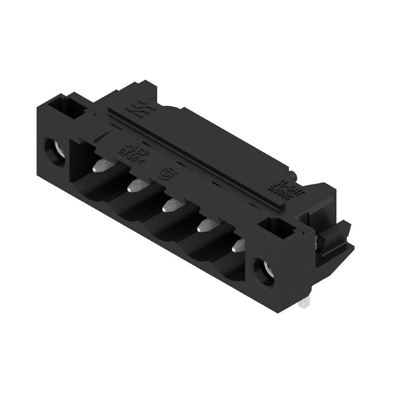 1840380000 - 5-Pole 5.00mm PCB Plug-in Connector, 90° Angle, Tinned Black  (Pack of 48)