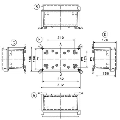 0500600000 - Lightweight 302mm Polyester Enclosure, RoHS Compliant