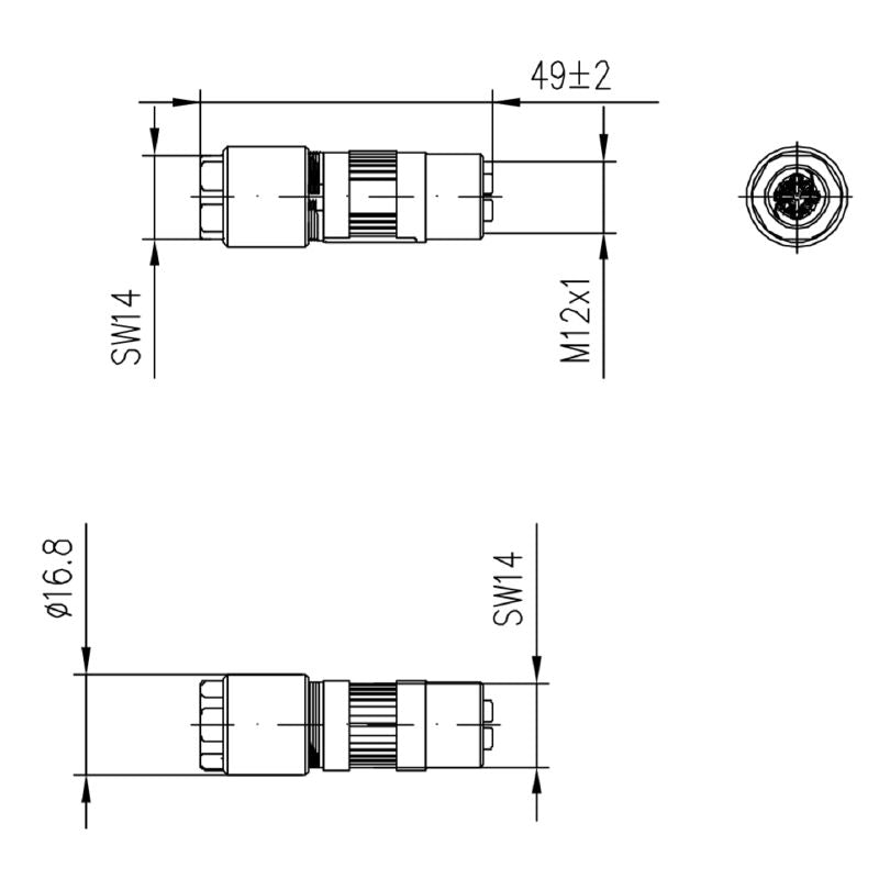 1516330000 - IP67 Rated M12 Socket, Cat.6A Compliant