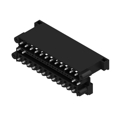 1829230000 - 24-Pole 5.08mm PCB Connector with Solder Flange, Tinned Black  (Pack of 16)