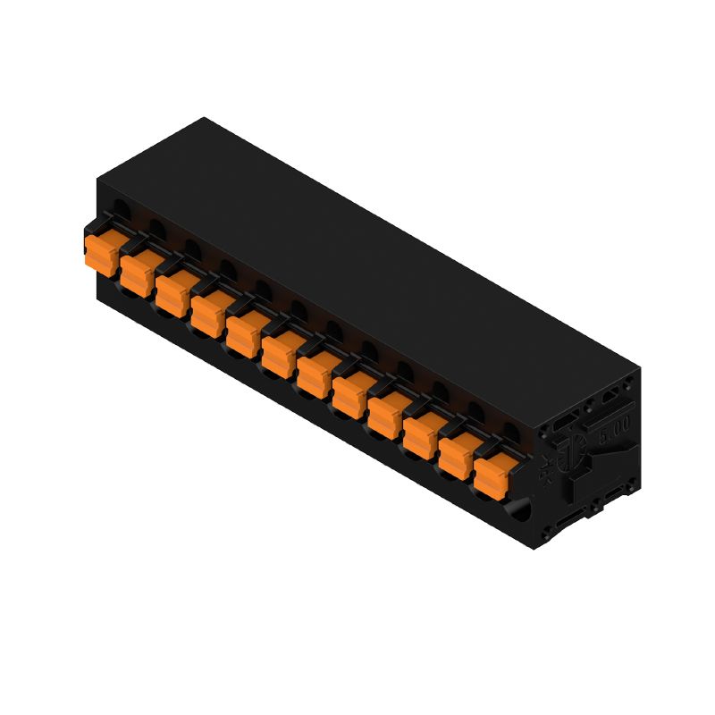 1424880000 - 5.00mm 12-Pole Black PCB Terminal with PUSH-IN Mechanism  (Pack of 25)