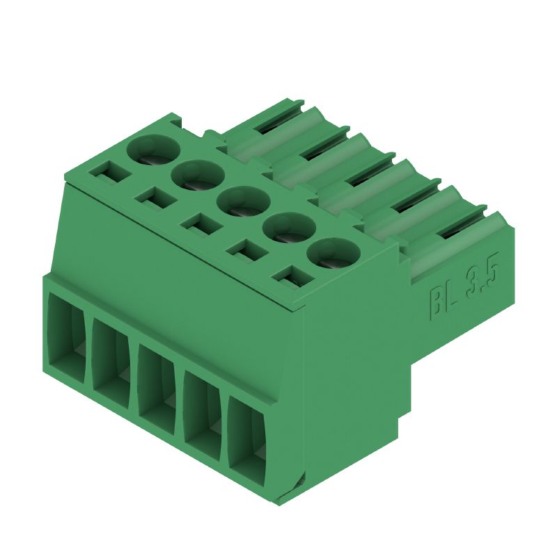 1600430000 - 5-Pole 3.5mm PCB Connector, 180° Angle, RoHS Compliant  (Pack of 102)