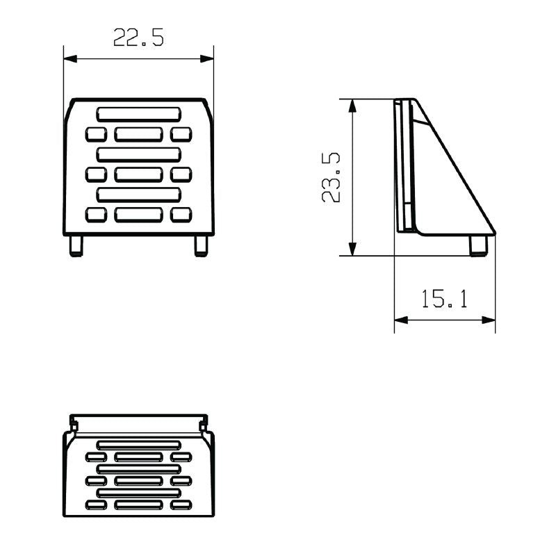 1413740000 - Graphite Grey CH20M Housing, 22.5mm Wide, RoHS Compliant  (Pack of 50)
