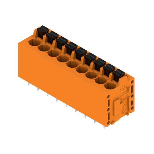 1331220000 - 5.08mm PCB Terminal, 9 Pole, 180° Layout, Orange  (Pack of 30)