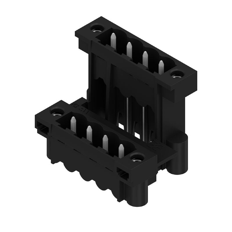 1828910000 - Male PCB Header Connector 5.08mm, 8 Poles, Flange, Tinned Black  (Pack of 36)