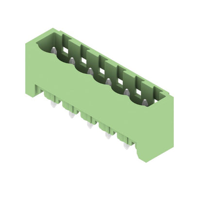 1397390000 - 5.08mm 6-Pole Male Header Connector, THT Solder, Pale Green  (Pack of 50)