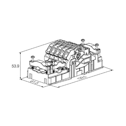 1126840000 - Compact 5-Pole IDC Contact for DC Applications