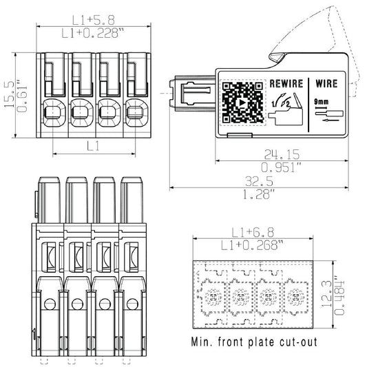 2741650000 - 5mm Pitch Female PCB Connector, 11 Poles, RoHS Compliant  (Pack of 30)