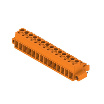 1955680000 - 14-Pole 5mm PCB Connector for Female Plugs, 180° Orientation  (Pack of 18)