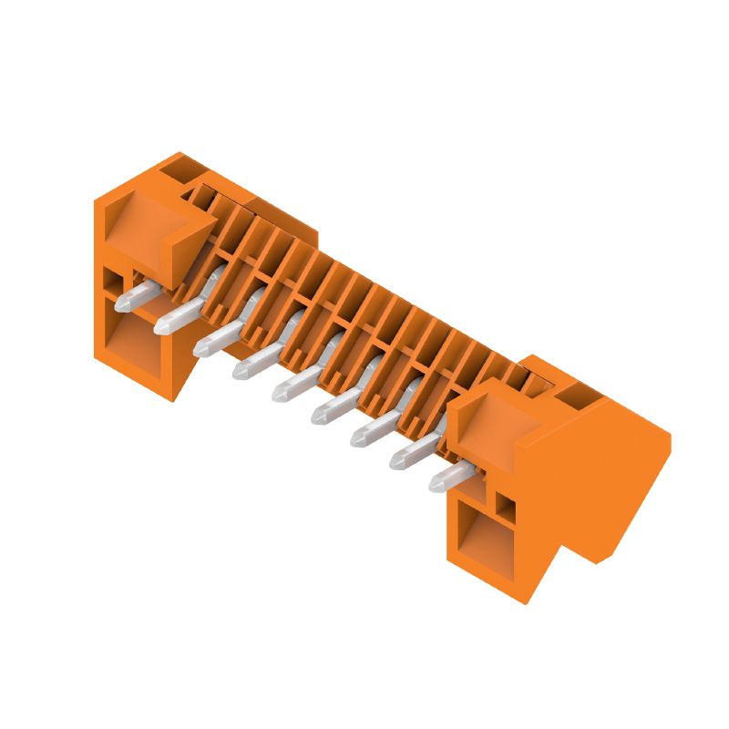 1643400000 - 9-Pole 135° PCB Connector, 3.50mm Pitch, Orange Finish  (Pack of 48)