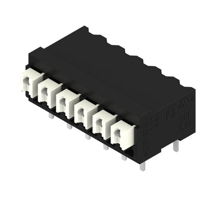 1824660000 - 6-Pole Black PCB Terminal 3.81mm Pitch, 90° Orientation  (Pack of 23)