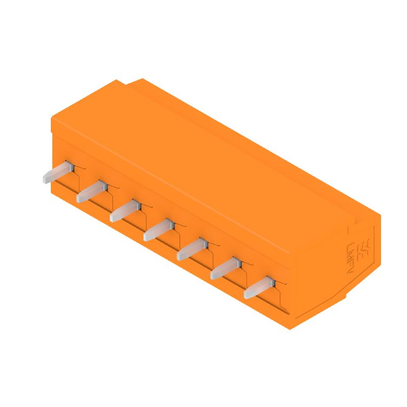 2786580000 - 5.00mm Terminal Block, 7 Poles, 90° Orange Design  (Pack of 108)