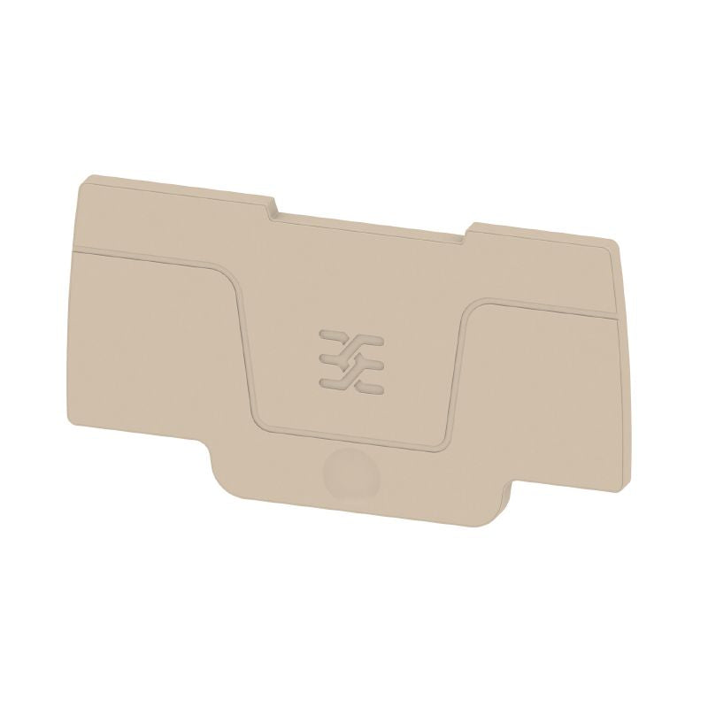 2751080000 - Dark Beige 56.9mm Terminal End Plate, Snap-On V-0 Wemid  (Pack of 20)