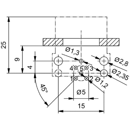 2423480000 - Durable IP67 M12 Plug Connector with 5 Poles  (Pack of 10)