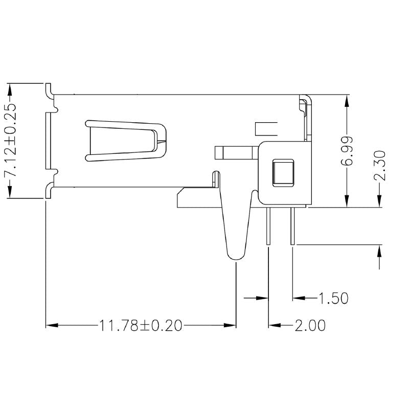 2563550000 - 90° USB 3.0 Type A Connector, 5 Gbps Transmission  (Pack of 104)