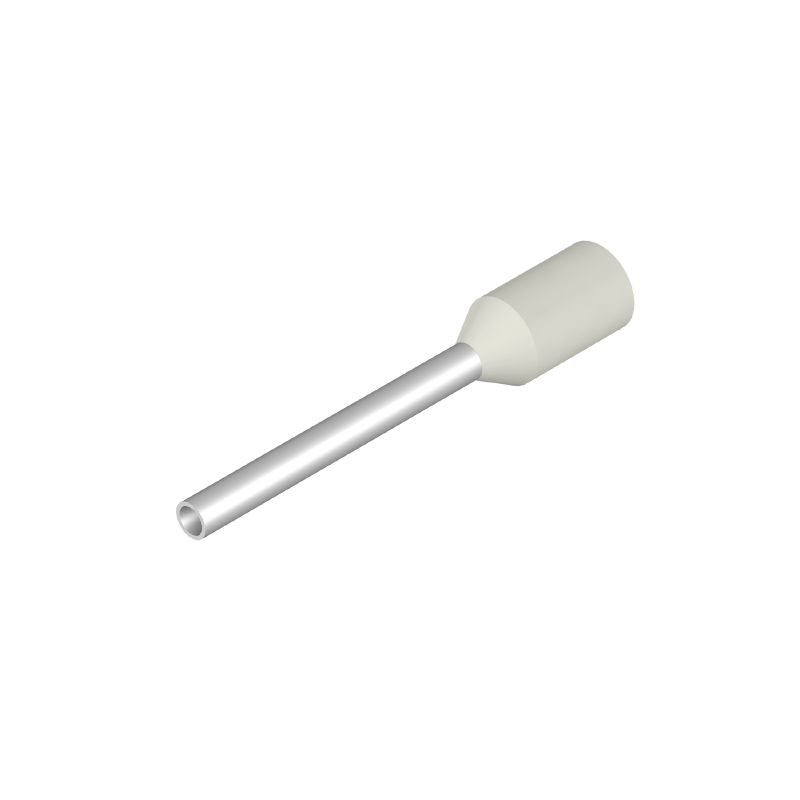 1076990000 - White Wire End Ferrule with Plastic Collar  (Pack of 500)