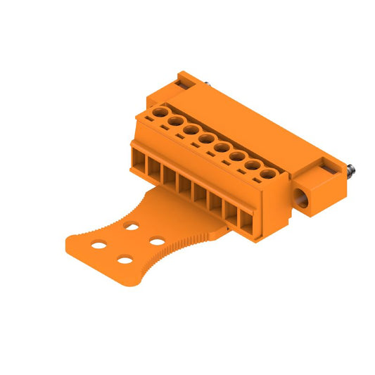 1237590000 - 3.81mm 8-Pole Male Plug PCB Connector with Clamping Yoke  (Pack of 50)