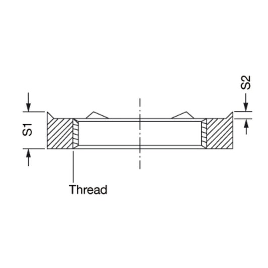 1777670000 - Brass EMC Locknut, 62.37mm Dia, Nickel-Plated Finish  (Pack of 10)