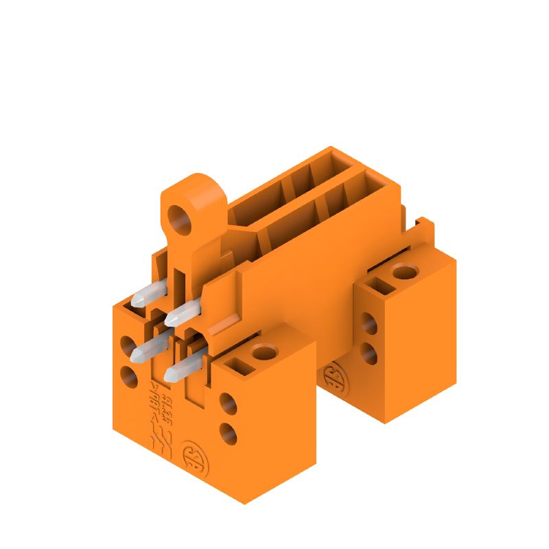 1633810000 - 3.50mm 4-Pole PCB Connector with 90° Flange Design  (Pack of 50)