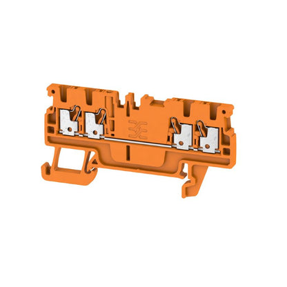 1552720000 - 1.5mm² Orange Feed-Through Terminal, 500V, 100 Pack  (Pack of 100)
