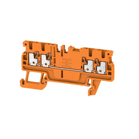 1552720000 - 1.5mm² Orange Feed-Through Terminal, 500V, 100 Pack  (Pack of 100)