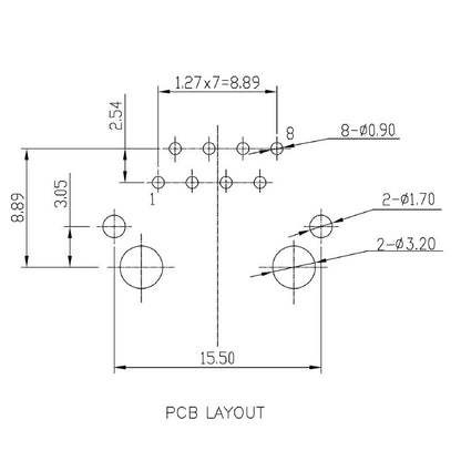 2562900000 - OMNIMATE 90° RJ45 Modular Jack for PCB Connection  (Pack of 120)
