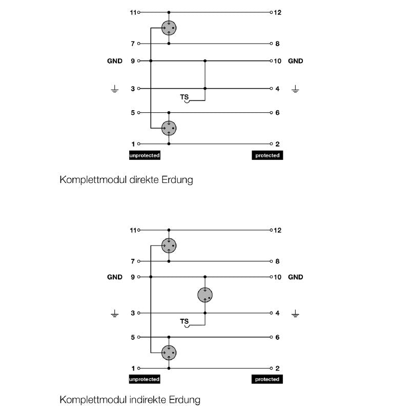 8924590000 - 2-Channel Surge Protector, 69mm Depth, UL Certified
