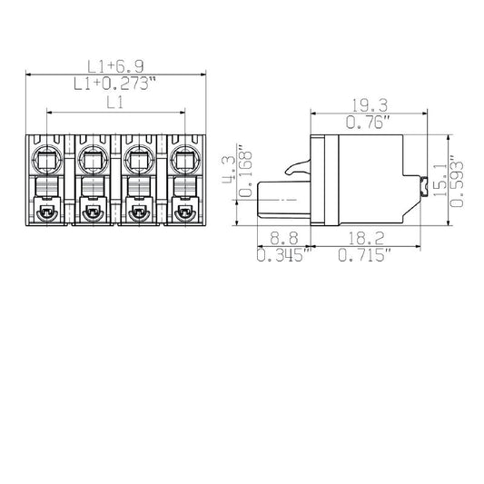 1325990000 - 10-Pole Female PCB Connector, 7.62mm Pitch, 1000V  (Pack of 24)