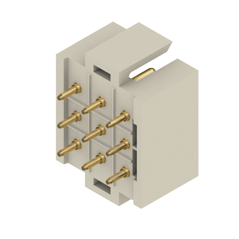 1442400000 - 5mm Pitch Gold-Plated Male Header PCB Connector, 9 Poles  (Pack of 50)