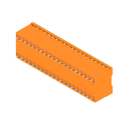 1614990000 - 5mm 40-Pole Male PCB Connector, 180° Angle, Tinned Orange  (Pack of 10)