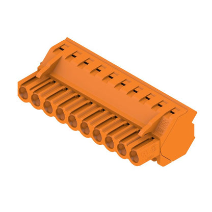 1946910000 - 5.08mm Female PCB Connector, 10 Poles at 225-Degree Angle  (Pack of 30)