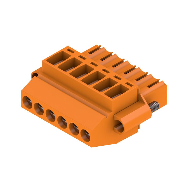 1639050000 - 6-Pole 3.50mm PCB Female Connector with Clamping Yoke  (Pack of 66)