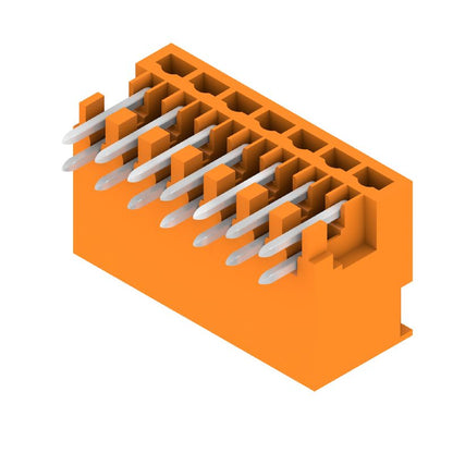 1727870000 - 3.50mm 14-Pole Orange PCB Connector, THT Solder Plug  (Pack of 66)