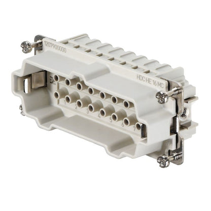 1207900000 - 16-Pole Crimp Connector, 500V, Copper Alloy, RoHS Compliant