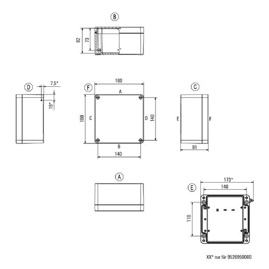 1329730000 - Sturdy Aluminum Enclosure 160mm for Hazardous Environments