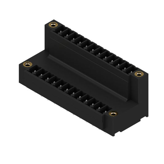 1036060000 - 3.81mm 24-Pole Black PCB Connector, Flange Mount, THT/THR  (Pack of 50)