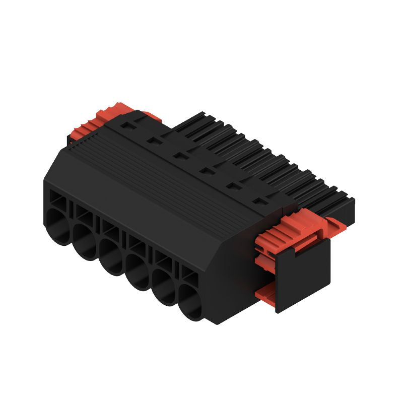 1060490000 - Female PCB Plug-in Connector, 7.62mm, 6 Poles, 180° Angle  (Pack of 25)