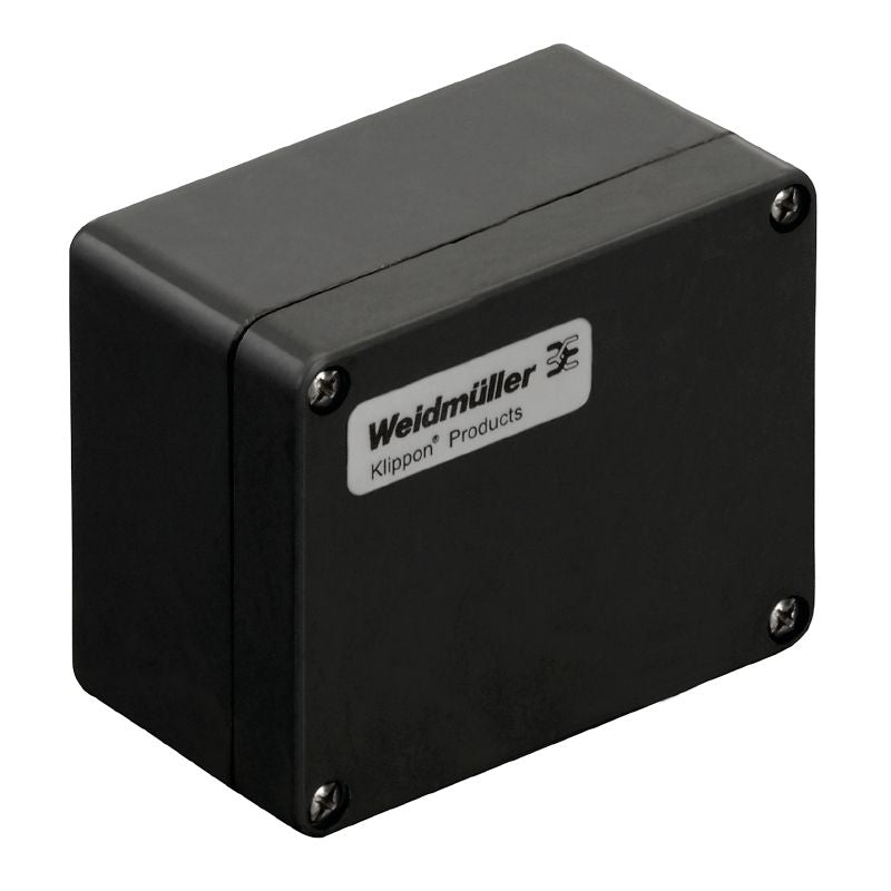 1306010000 - 75mm Black Glass Fibre Enclosure with Cable Gland Ports