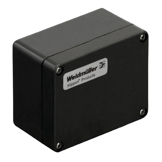 1306010000 - 75mm Black Glass Fibre Enclosure with Cable Gland Ports