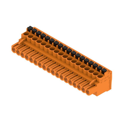 1980330000 - 18-Pole 5mm PCB Connector with 90° Angle & PUSH IN Design  (Pack of 18)