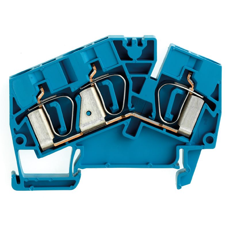 1771420000 - Blue 6 mm² Feed-Through Terminal with Tension-Clamp Connection  (Pack of 50)