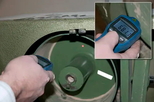 PCE-DT 65 - Digital Handheld Tachometer with Laser and Probes