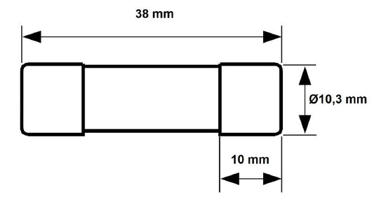 2783280000 - 10x38mm 20A Photovoltaic Fuse, 1000V DC Compliance  (Pack of 10)