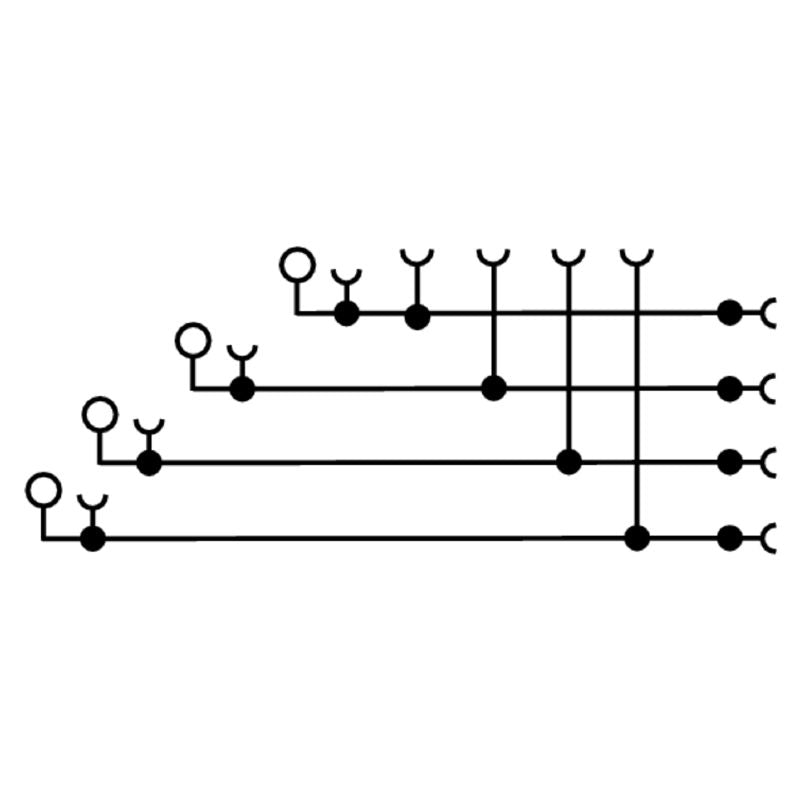 1906970000 - Dark Beige 2.5mm² Feed-Through Terminal for Modular Applications  (Pack of 50)